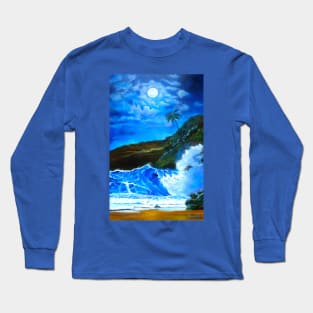 Tropical Hawaiian Island Long Sleeve T-Shirt